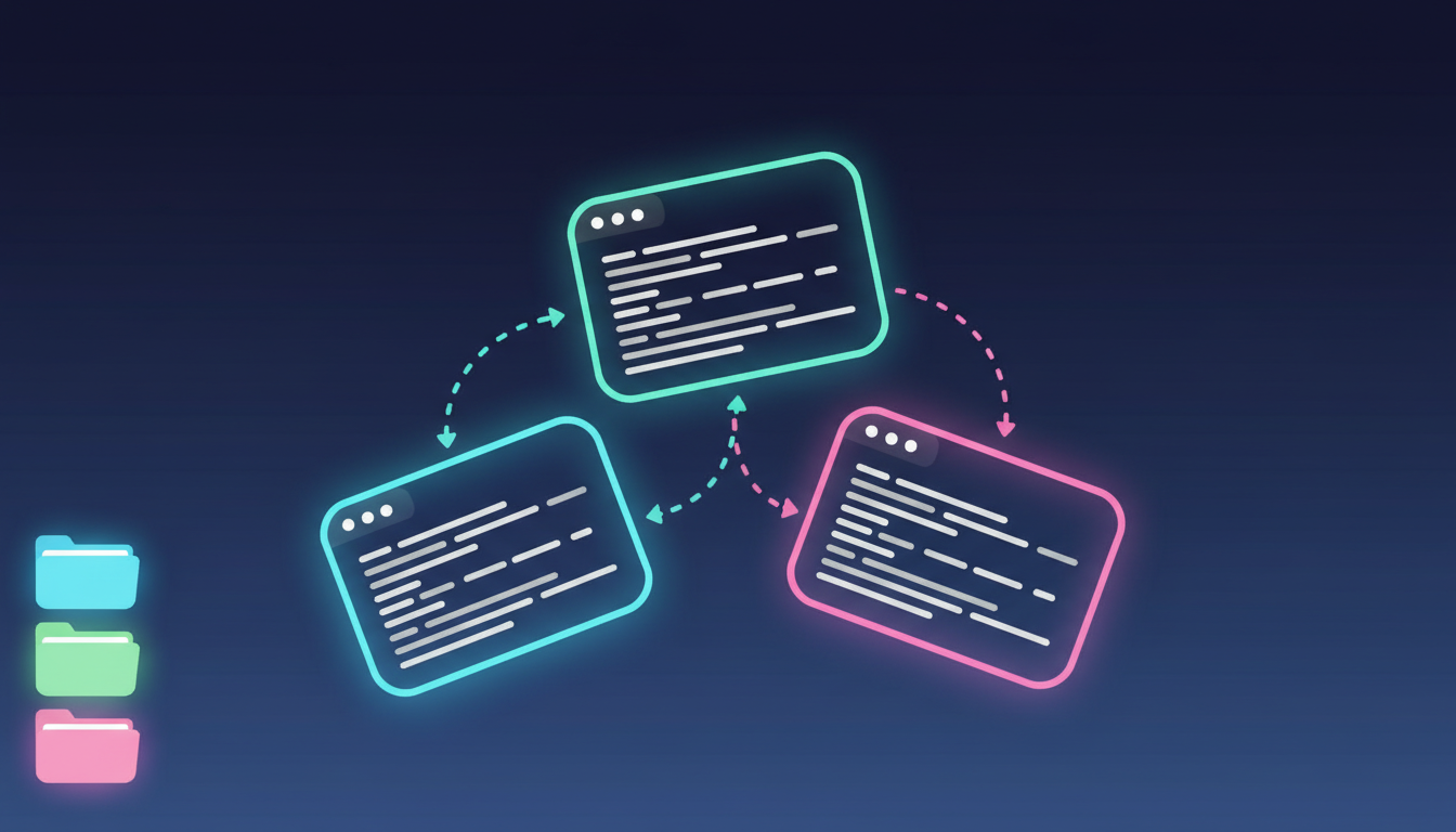여러 CLI 탭이 있는 멀티 워크스페이스 터미널